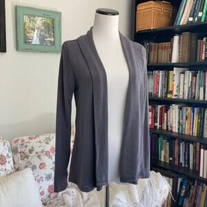 Agenda Grey Cardigan, Size Small